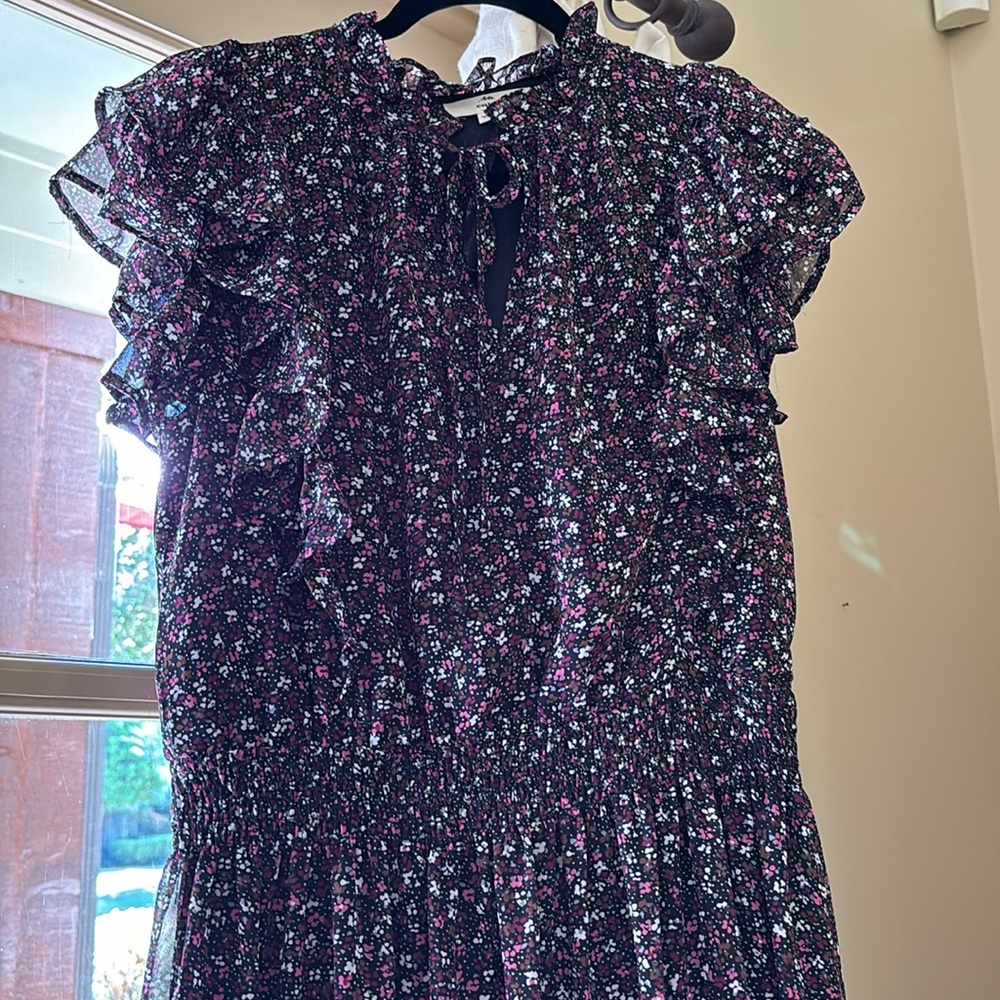 Midi floral dress perfect for fall!